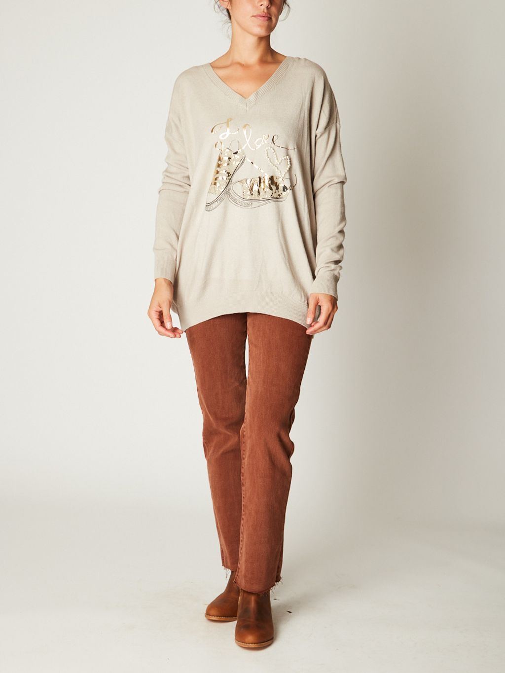 SWEATER LOVE ZAPATILLAS