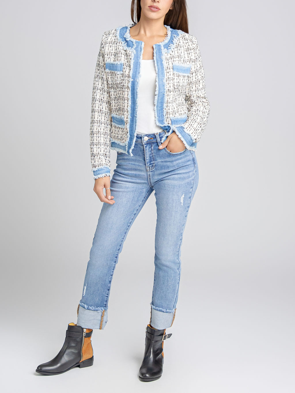 CHAQUETA JASPEADA