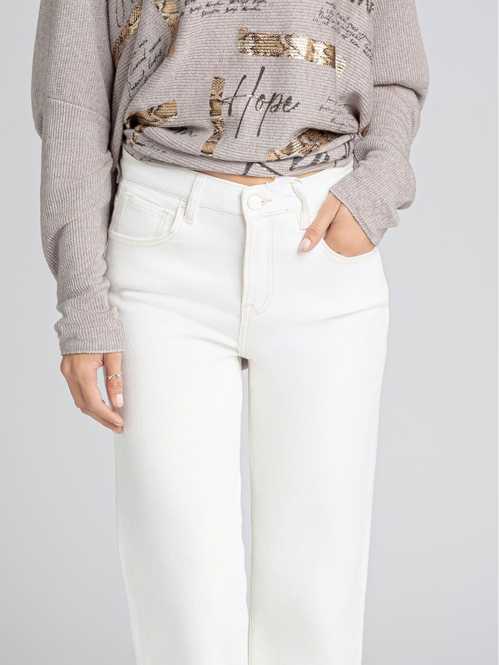 JEANS CREMA