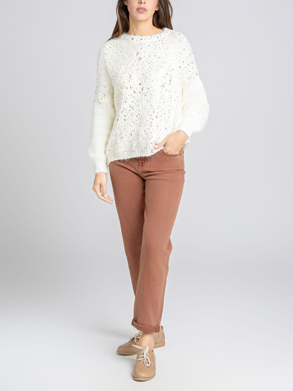 SWEATER ESTAMPADO METALIZADO