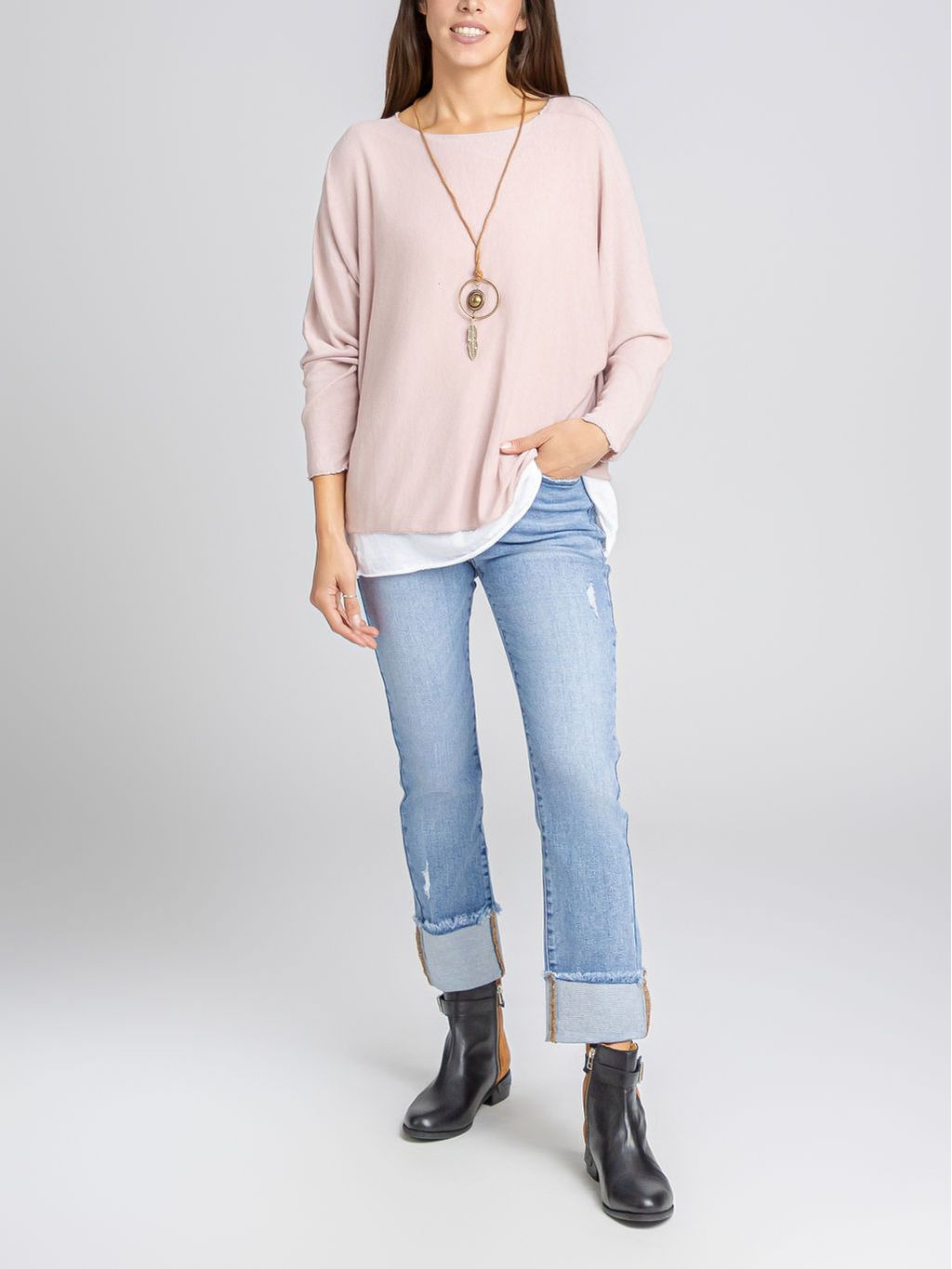 POLERA PRINT ROSA
