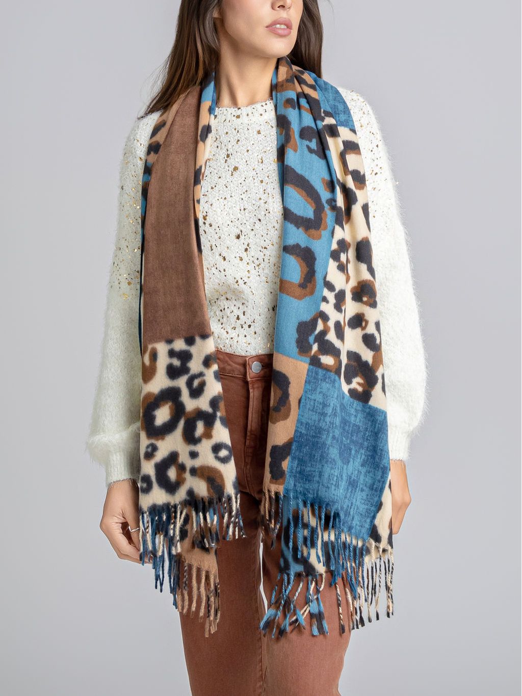 ECHARPE PRINT AZUL
