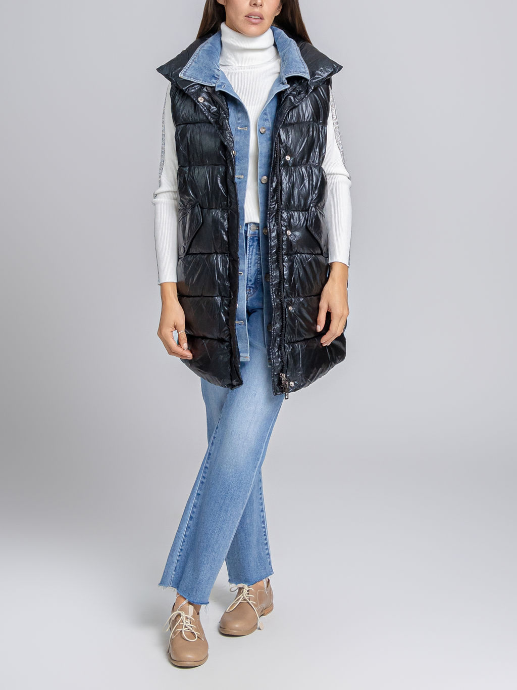 PARKA DENIM METALIZADA